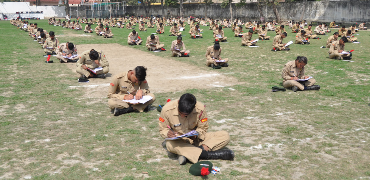 442 cadets took the examination for NCC 'B' certificate at two centers
