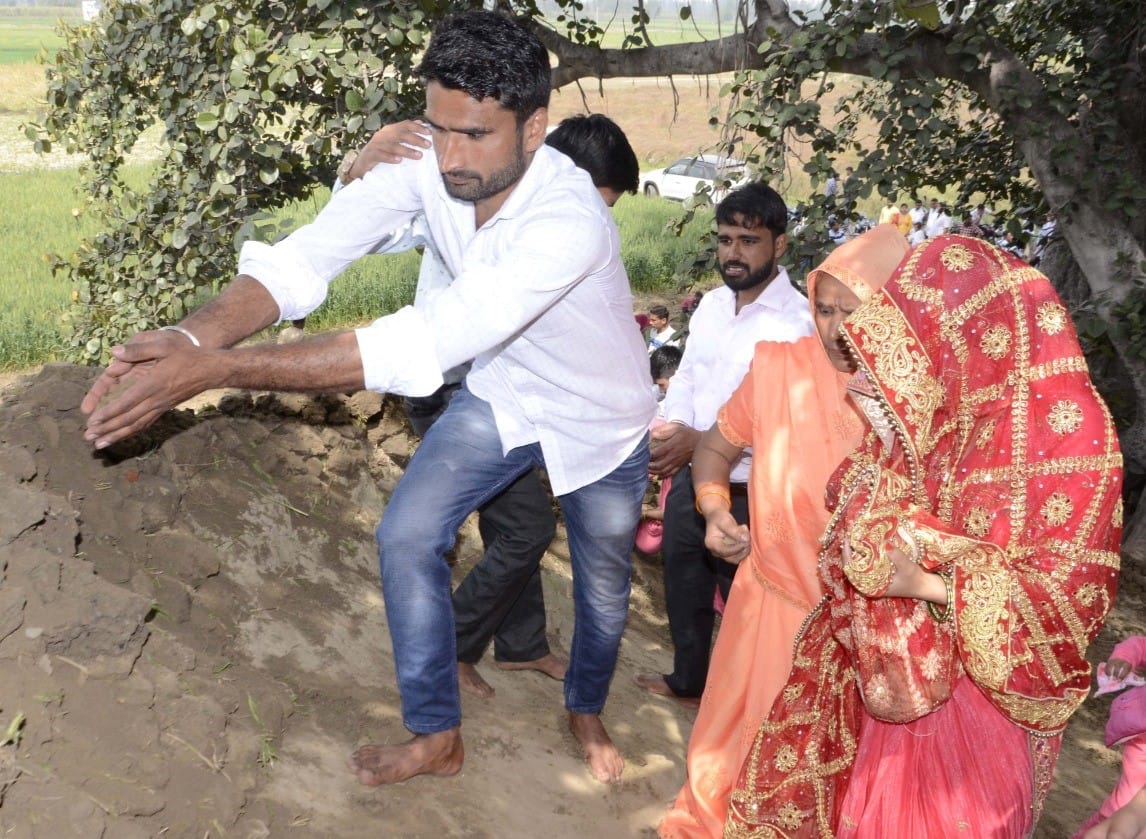 Devotees offer prayers at Chahal memorial site