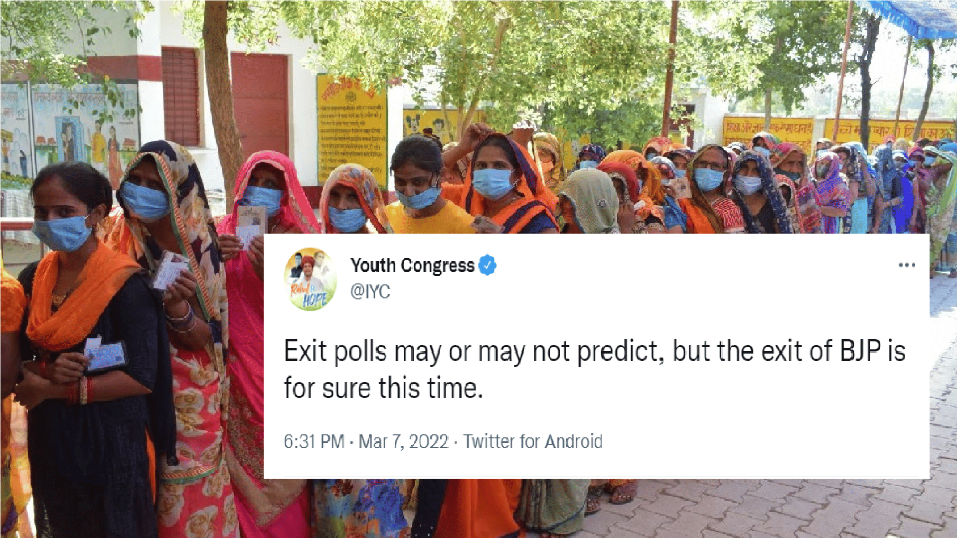 assembly election 2022 exit Poll result social media reactions
