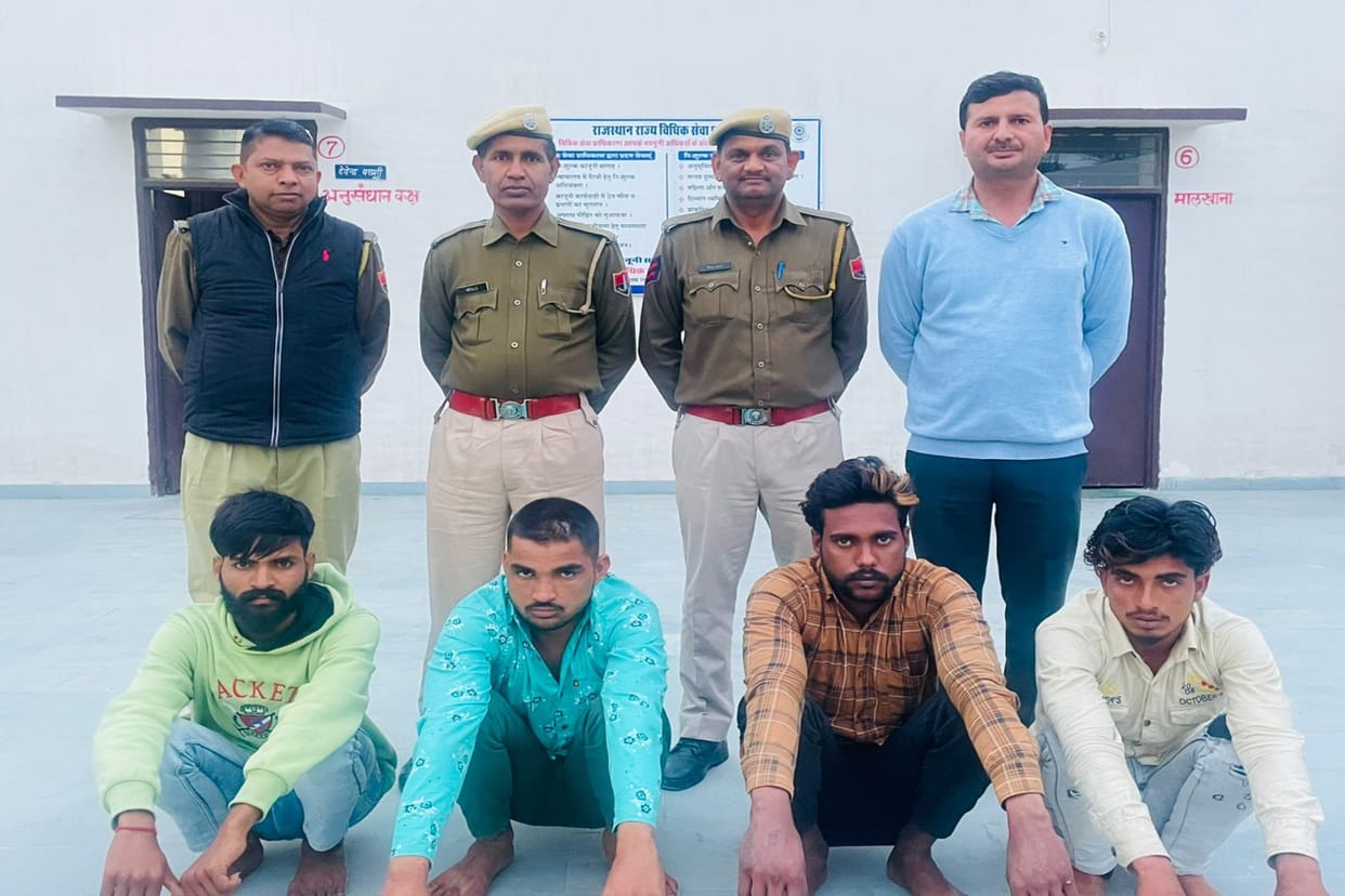 Four members of sheep and goat theft gang arrested in Sri Ganganagar