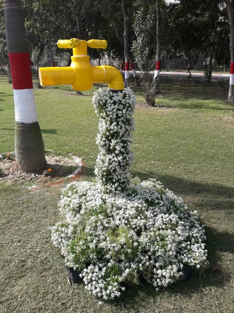There was a craze for taking selfies and photos with flowers.