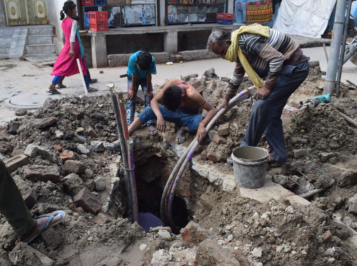 WATER PIPE LINE BROKEN, WATER CRISIS
