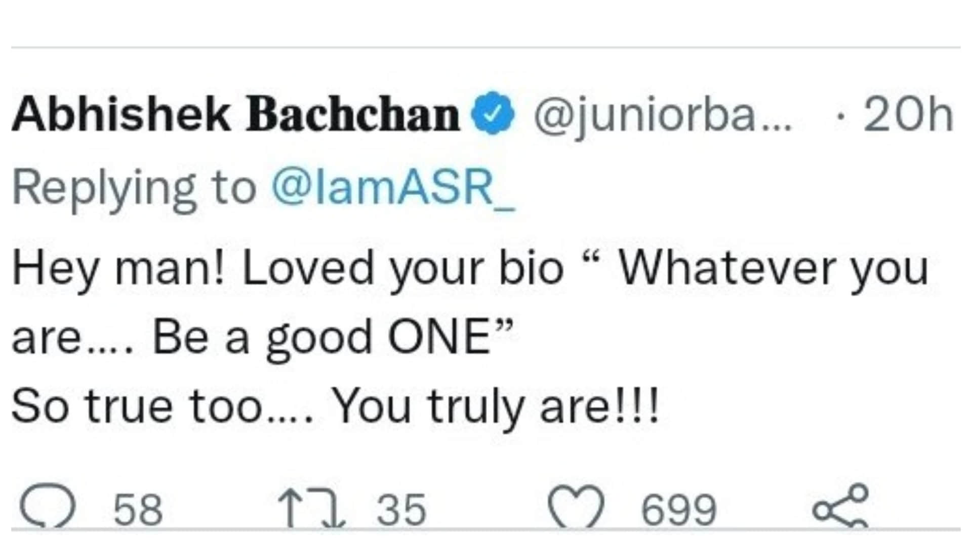 Bollywood: after making fun of Abhishek Bachchan career, trolls get a reply