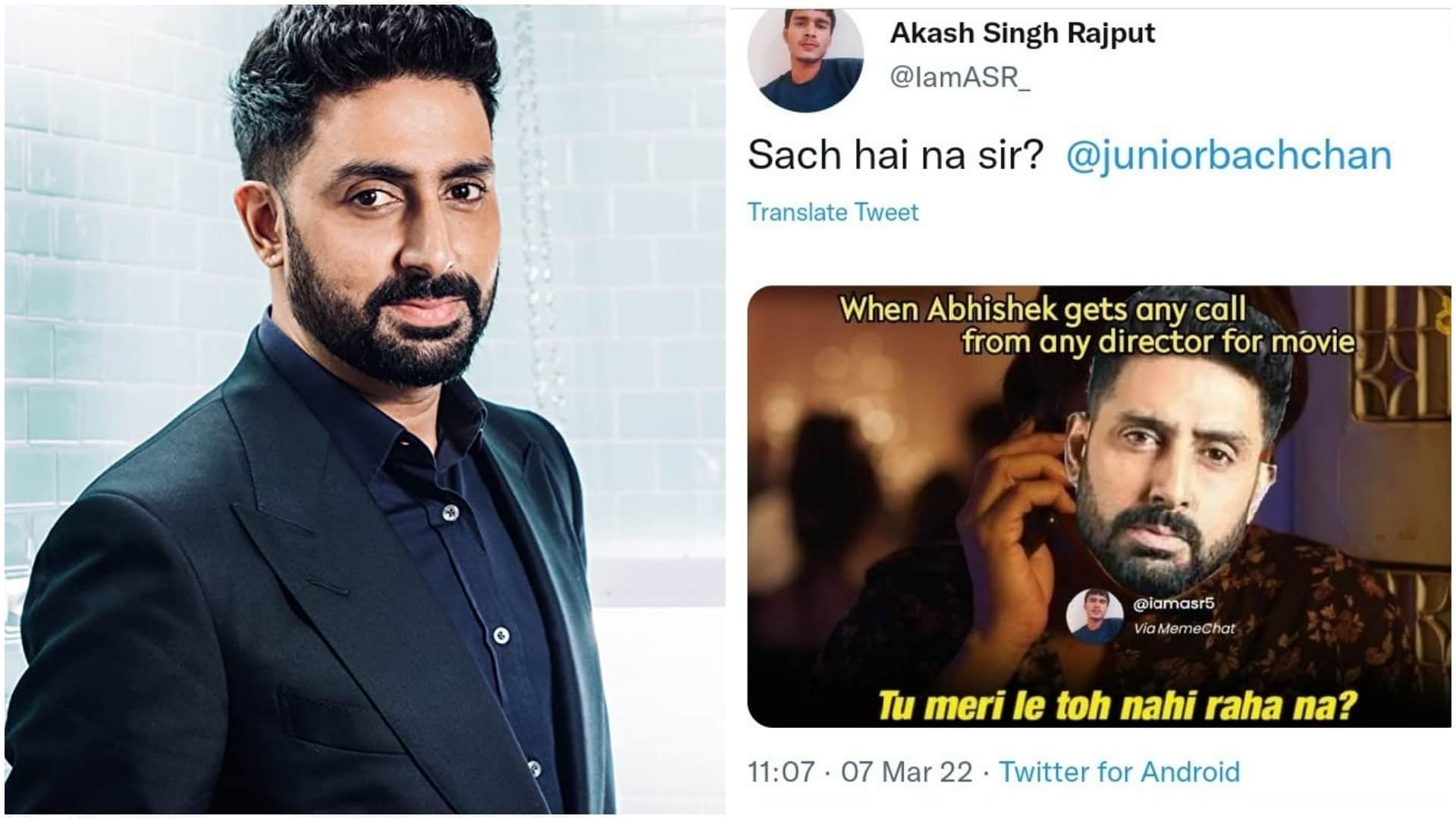 Bollywood: after making fun of Abhishek Bachchan career, trolls get a reply
