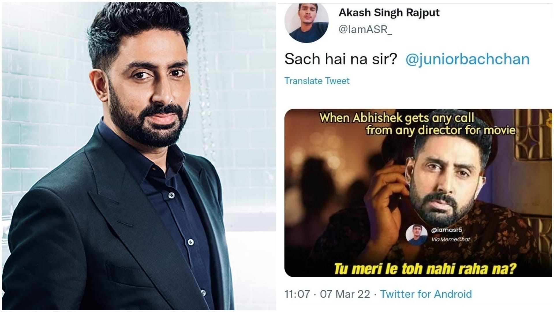 Bollywood: after making fun of Abhishek Bachchan career, trolls get a reply