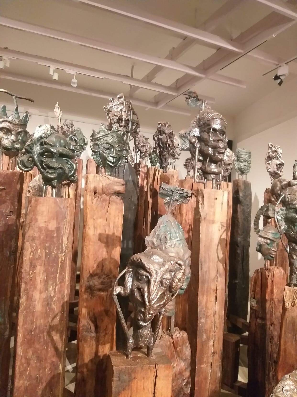 In the main hall of Triveni Art Gallery, you will find all the forms of Shiva in about eighty sculptures