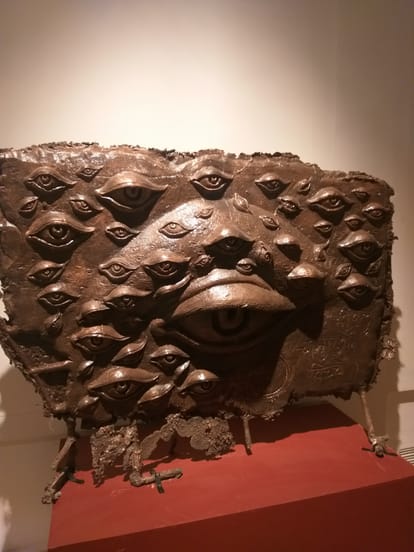 In the main hall of Triveni Art Gallery, you will find all the forms of Shiva in about eighty sculptures