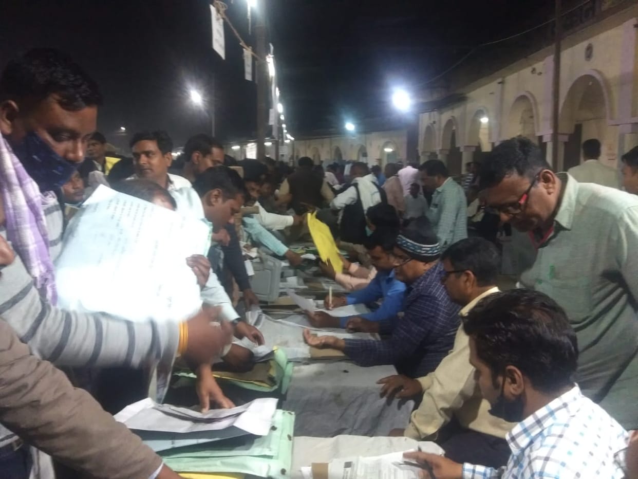 Shield EVMs reached the strong room in tight security after voting