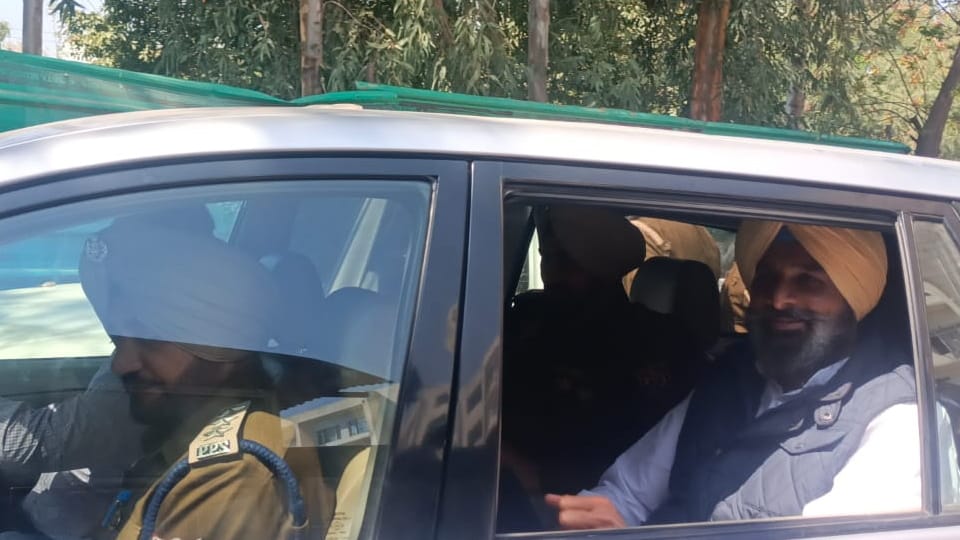 Akali Leader Bikram Majithia presented in Mohali court