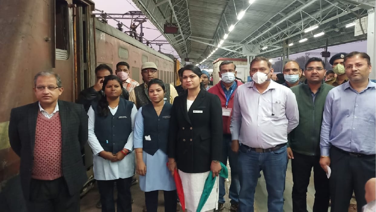 international women's day Women commanded Bundelkhand Express