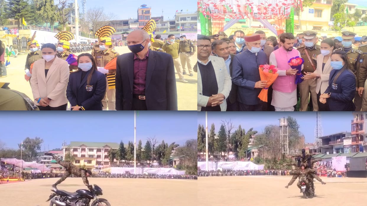 mahila suraksha kavach abhiyan launched, Union Minister Anurag Thakur along with Olympian Mirabai Chanu and hockey player Rani Rampal were also present.