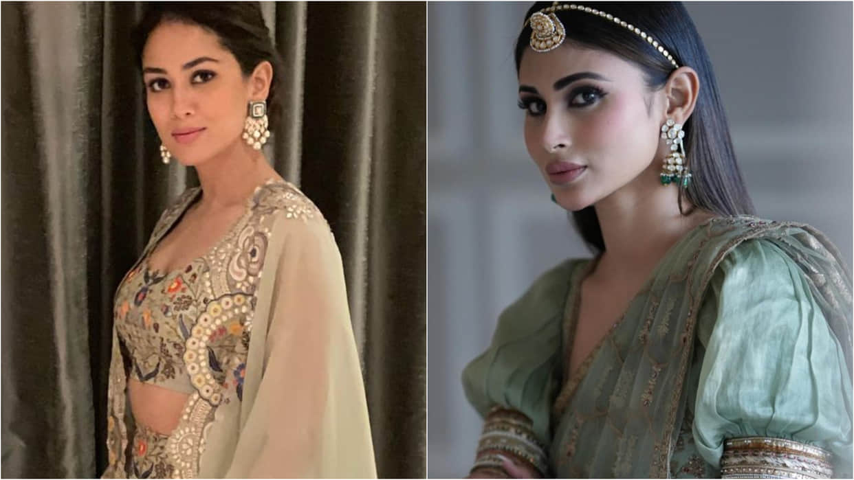 mira rajput and mouni roy wears the same tube top with ruffle skirt worth 9k who look better