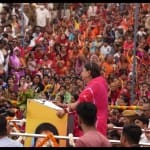 लोगों को संबोधित करती वसुंधरा राजे।