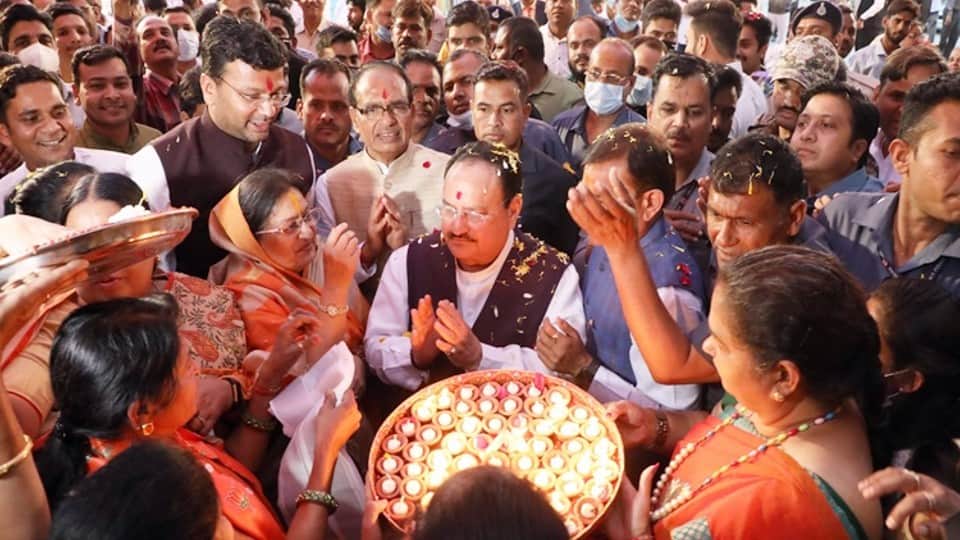 Indore: BJP President Nadda taught coordination with advice, taught the lesson of discipline ... know why he was happy with MP ...