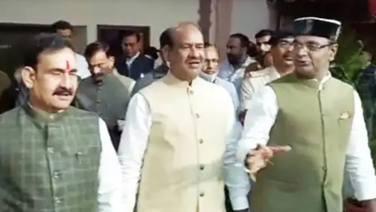 Lok Sabha Speaker Om Birla on one-day visit to the capital Bhopal