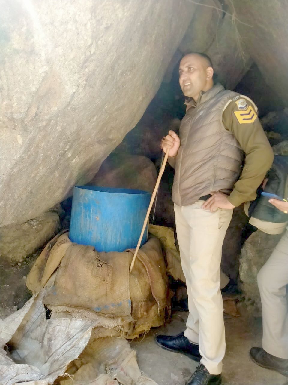Destruction of indigenous liquor furnaces in Kolka