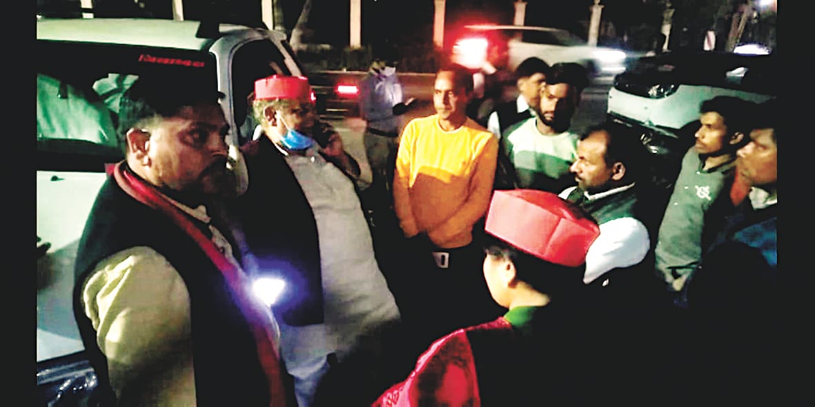 Samajwadi Party workers created a ruckus at the counting site