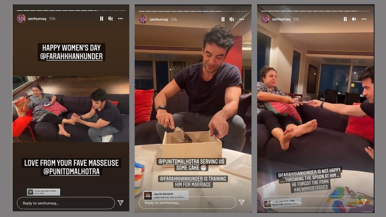 Huma Qureshi shares hilarious video Farah Khan gets foot massage by Punit Malhotra