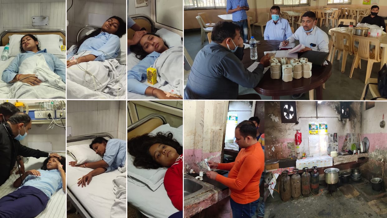 Ghaziabad northern India research association campus six students sick of bad food accuses others food department collect sample read full story