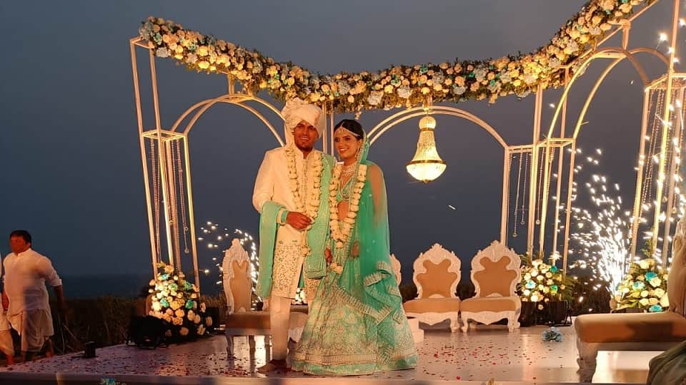 Indian Cricketer Rahul Chahar Wedding With Ishani Johar In Goa