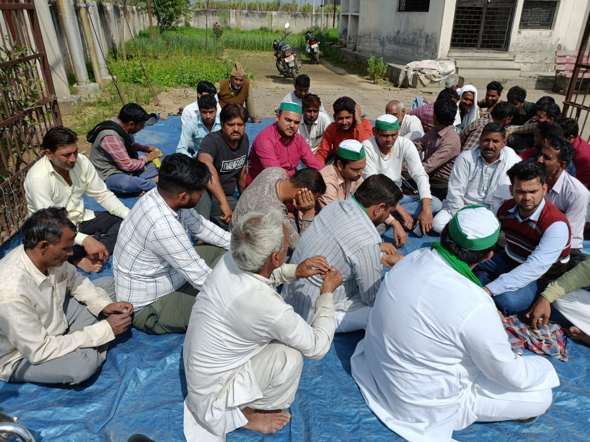 Farmers' strike lasted for three hours at Sonhjani power substation