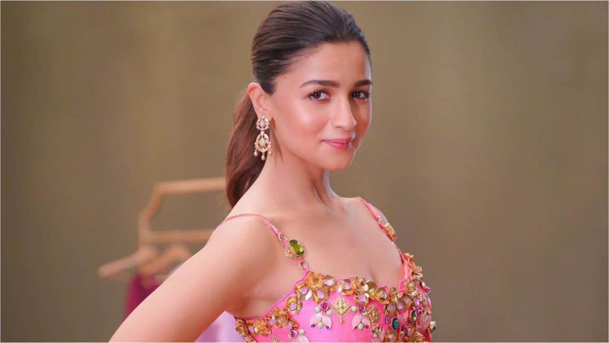 alia bhatt wore floral print saree from sabyasachi collection for movie rrr promotions worth 69k