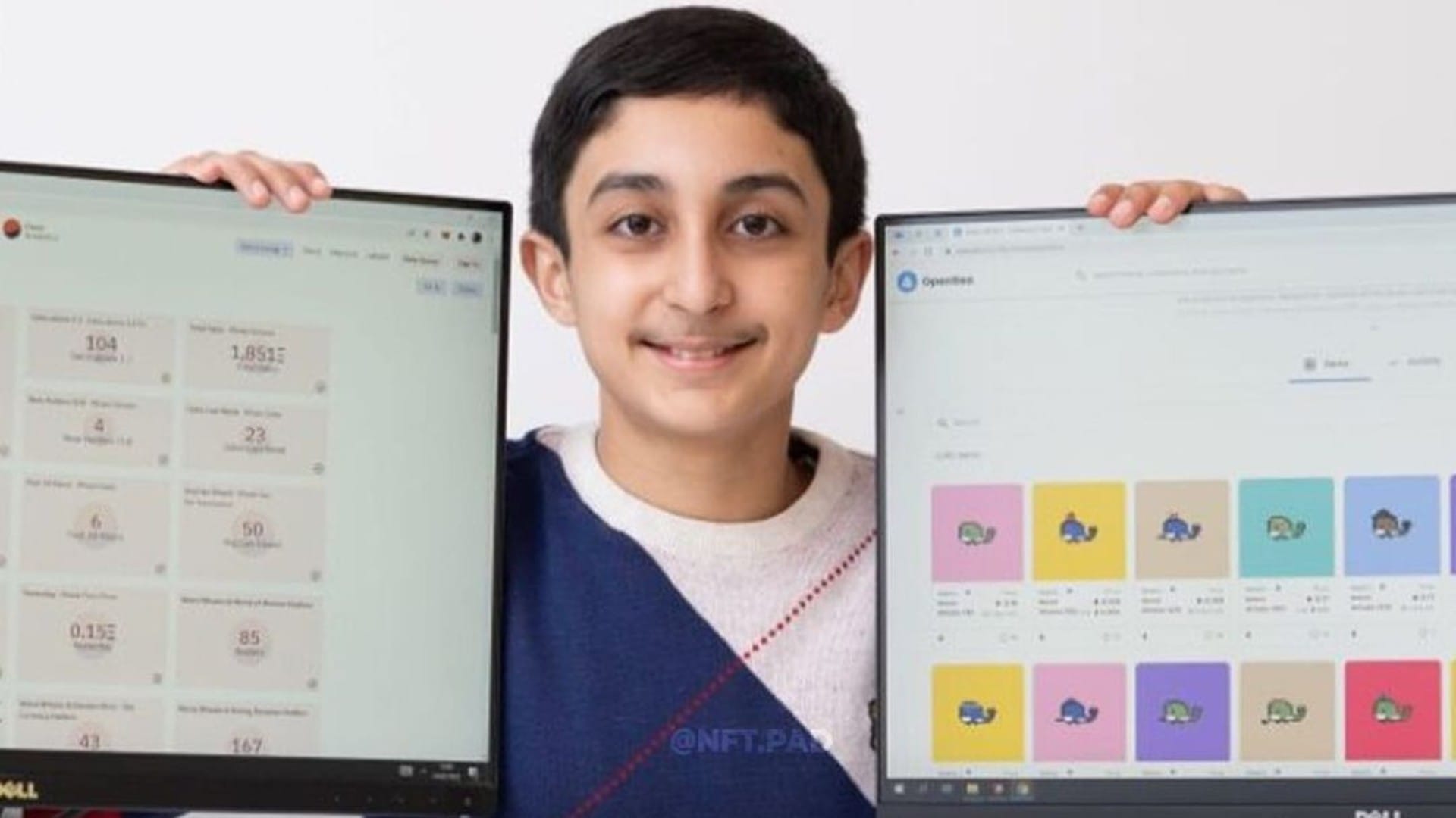 12 year kid benyamin ahmed made more than 3 million pound from NFT collection
