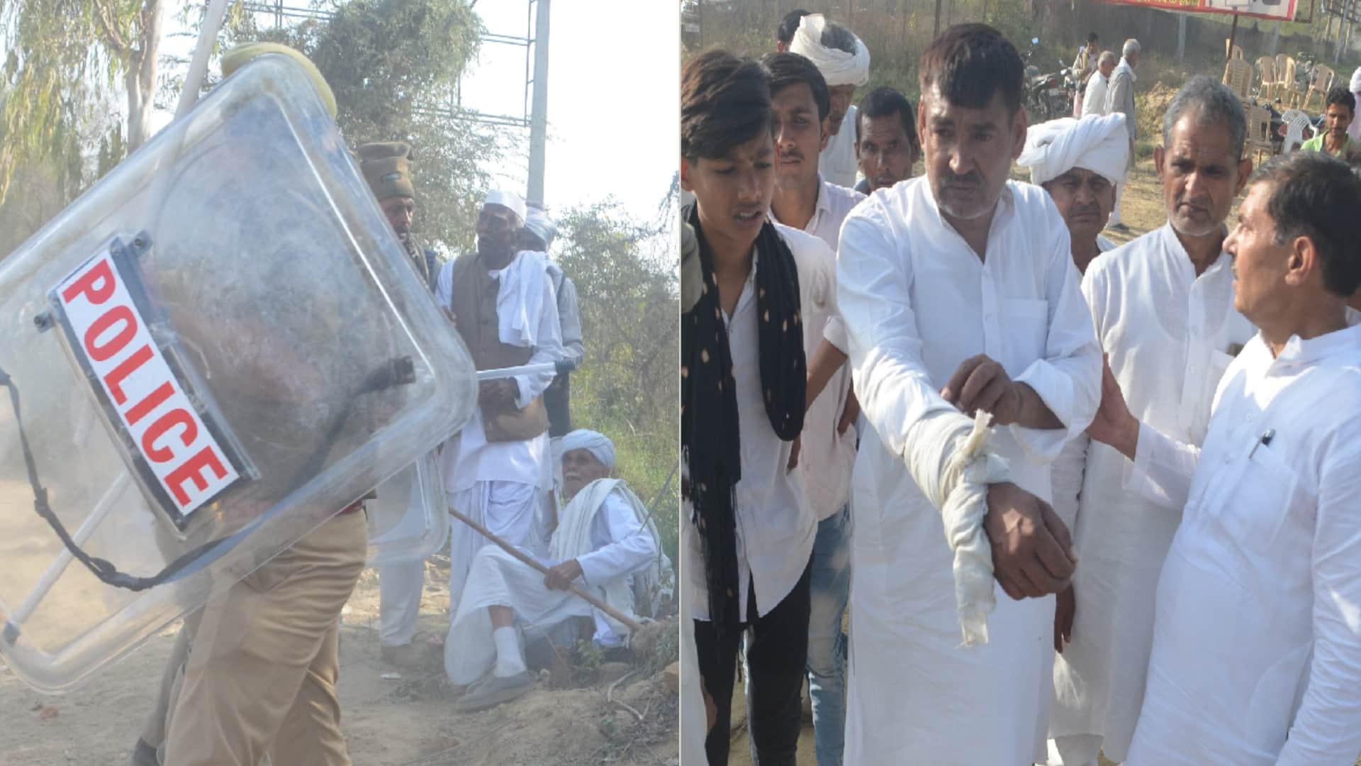 UP Election Result 2022 RLD workers have stones throw on policemen and 25 peoples injured including CO Officer in Baghpat