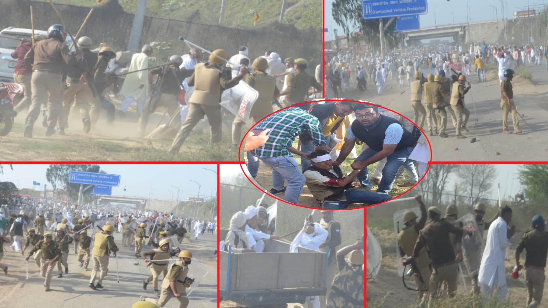 UP Election Result 2022 RLD workers have stones throw on policemen and 25 peoples injured including CO Officer in Baghpat