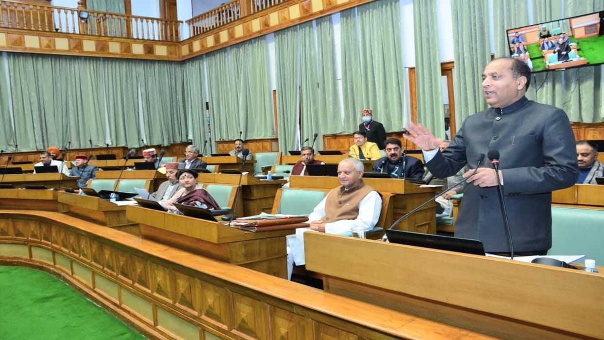 election result:  Ministers, MLAs kept checking the results of the assembly elections of five states during the Question Hour in himachal assembly