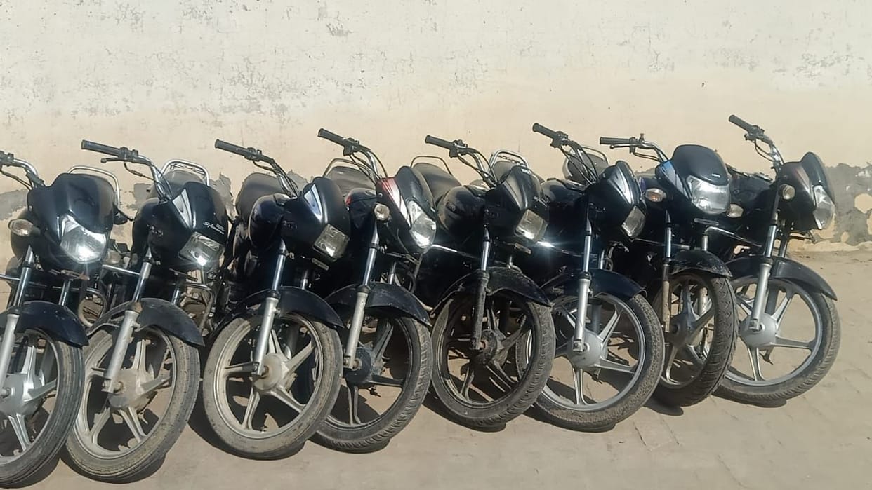 Gang henchman arrested with eight stolen bikes