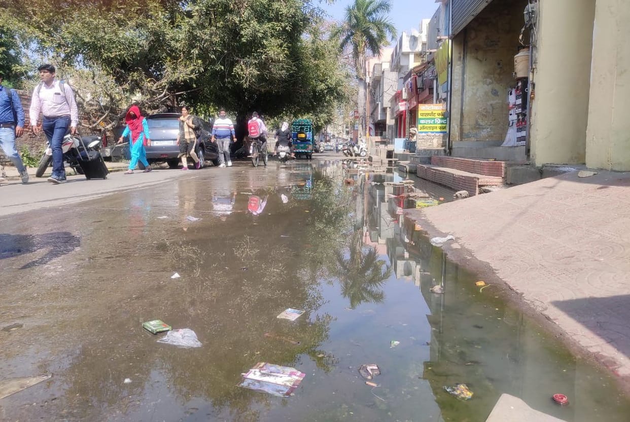 Waterlogging at Station Road