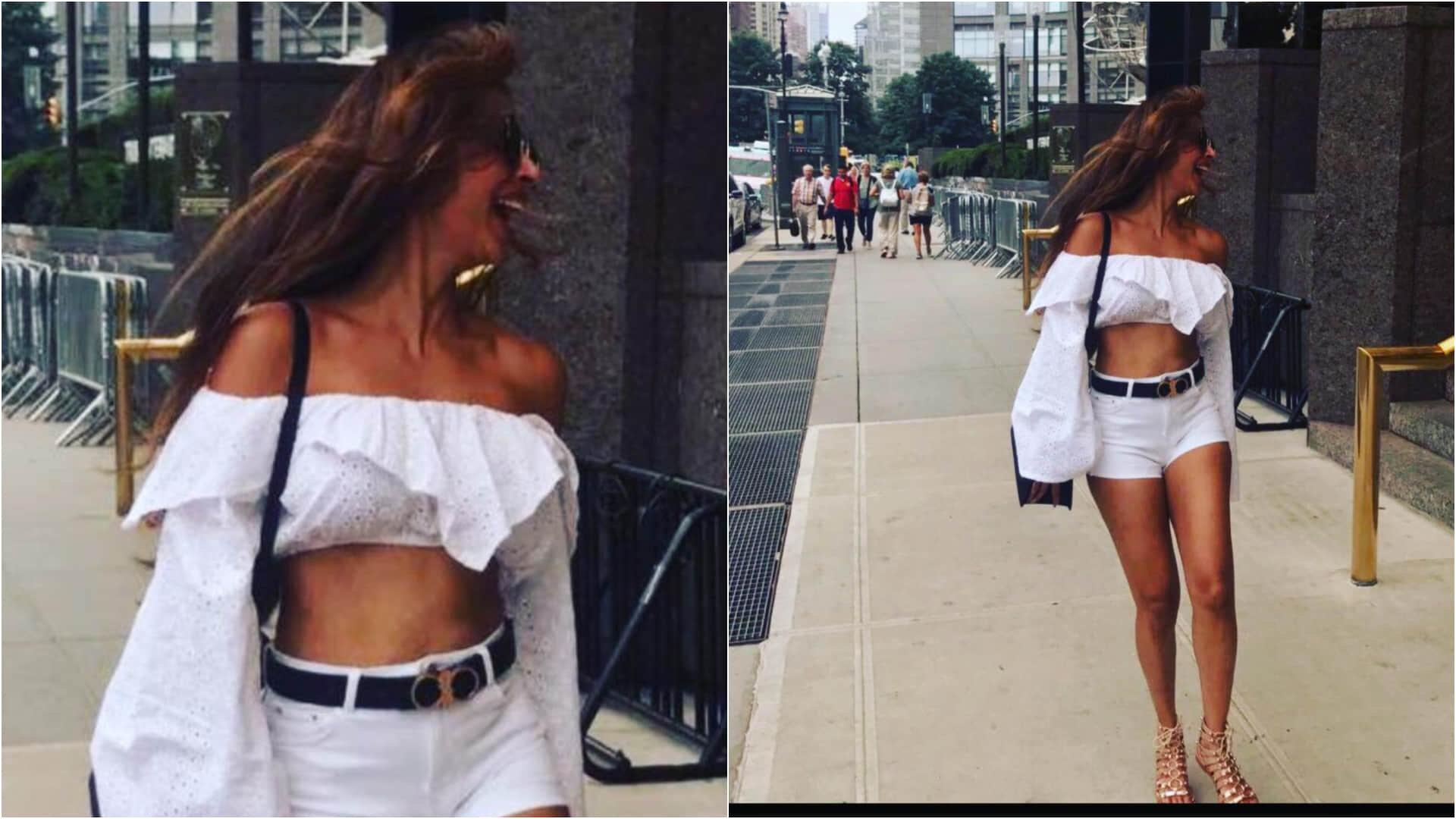 malaika arora welcome summer in style wear white top with shorts