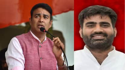 भाजपा प्रत्याशी संगीत सोम और सपा प्रत्याशी अतुल प्रधान।