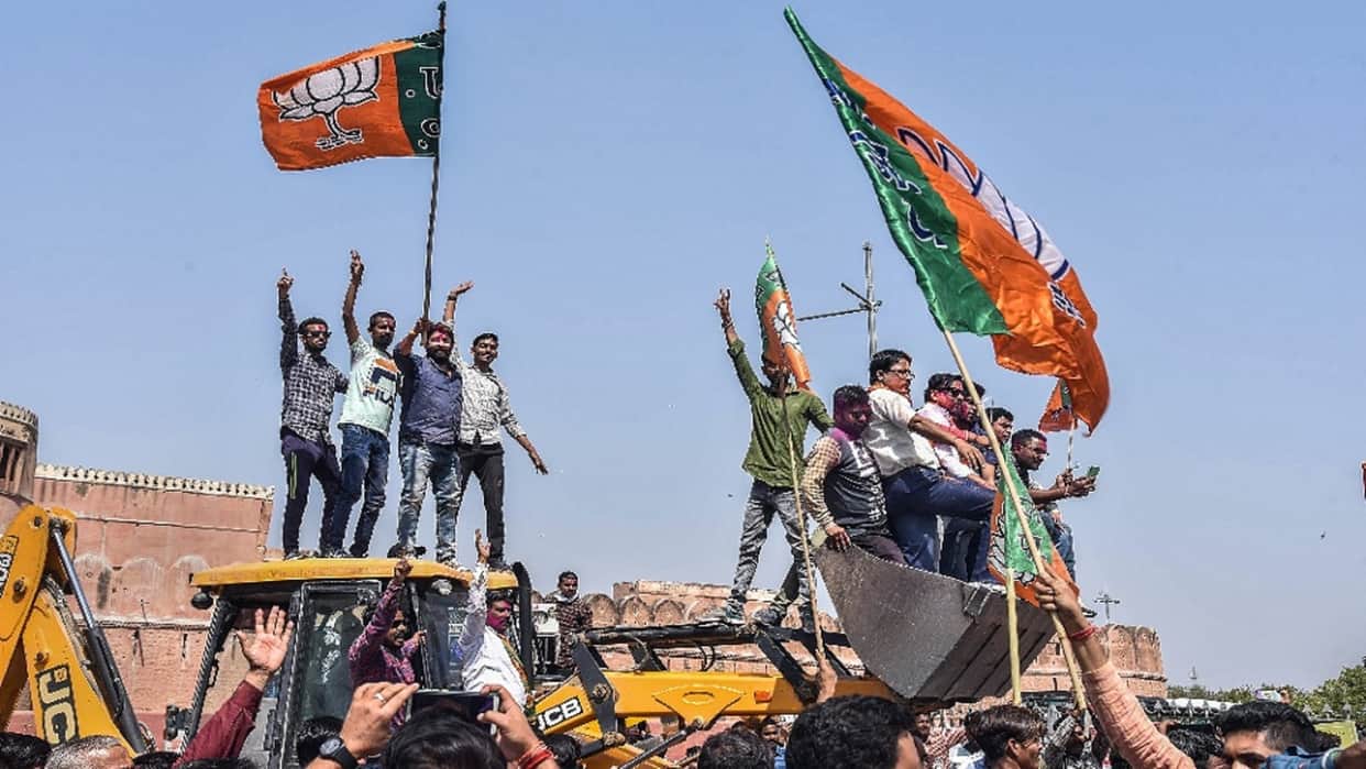 UP Election Result Vote Counting Live Update: UP Chunav Rujhan BJP, SP, Congress, BSP Seats Results. eci. gov. in News in Hindi