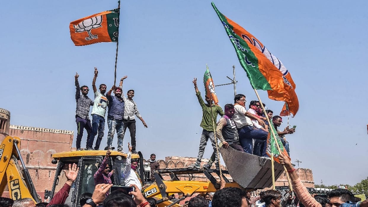 UP Election Result Vote Counting Live Update: UP Chunav Rujhan BJP, SP, Congress, BSP Seats Results. eci. gov. in News in Hindi