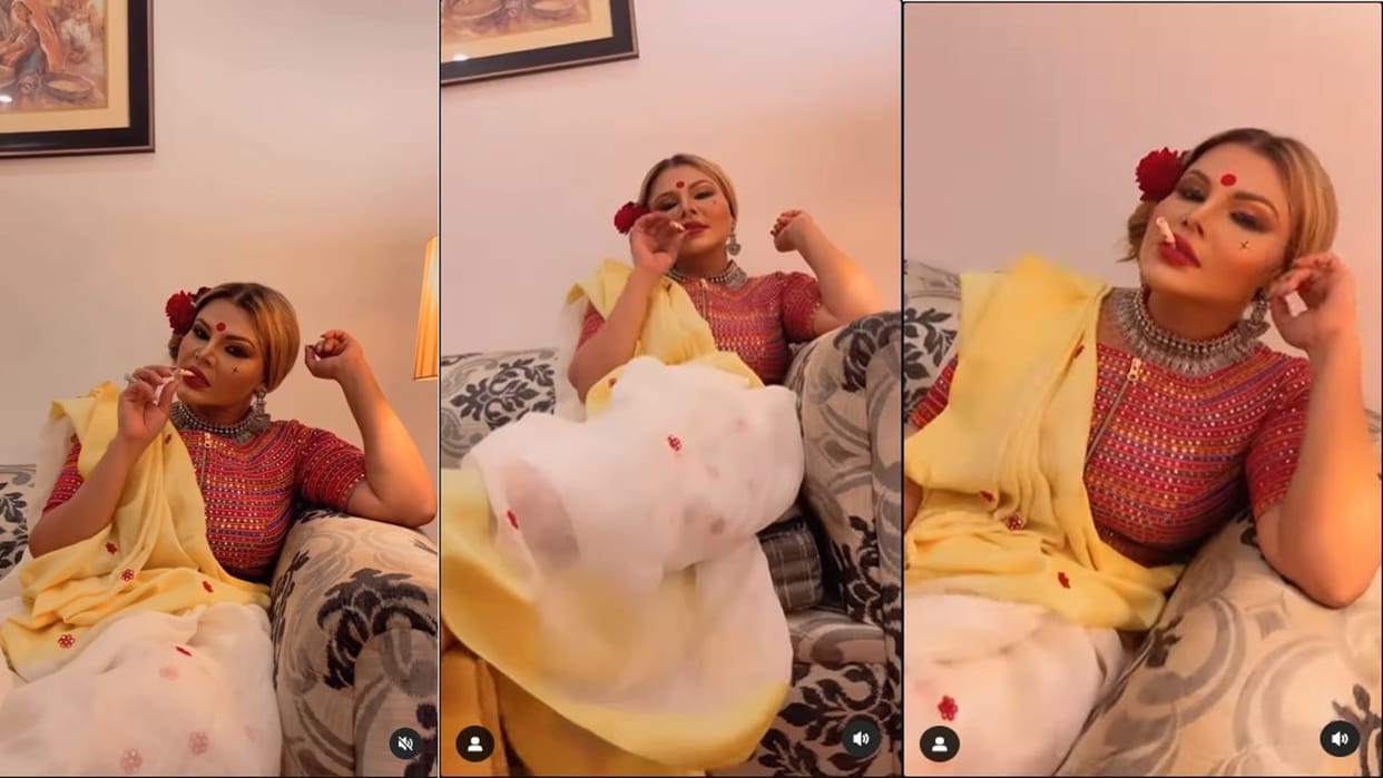 rakhi sawant share video in gangubai kathiawadi avatar fans says you better than alia bhatt