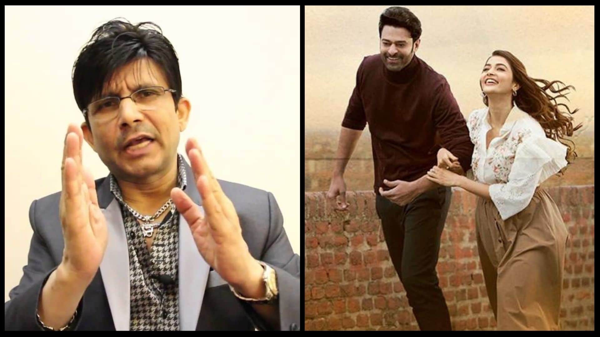 kamaal r khan gave his review on prabhas film Radhe Shyam and explained why the film earnings have come down on first day