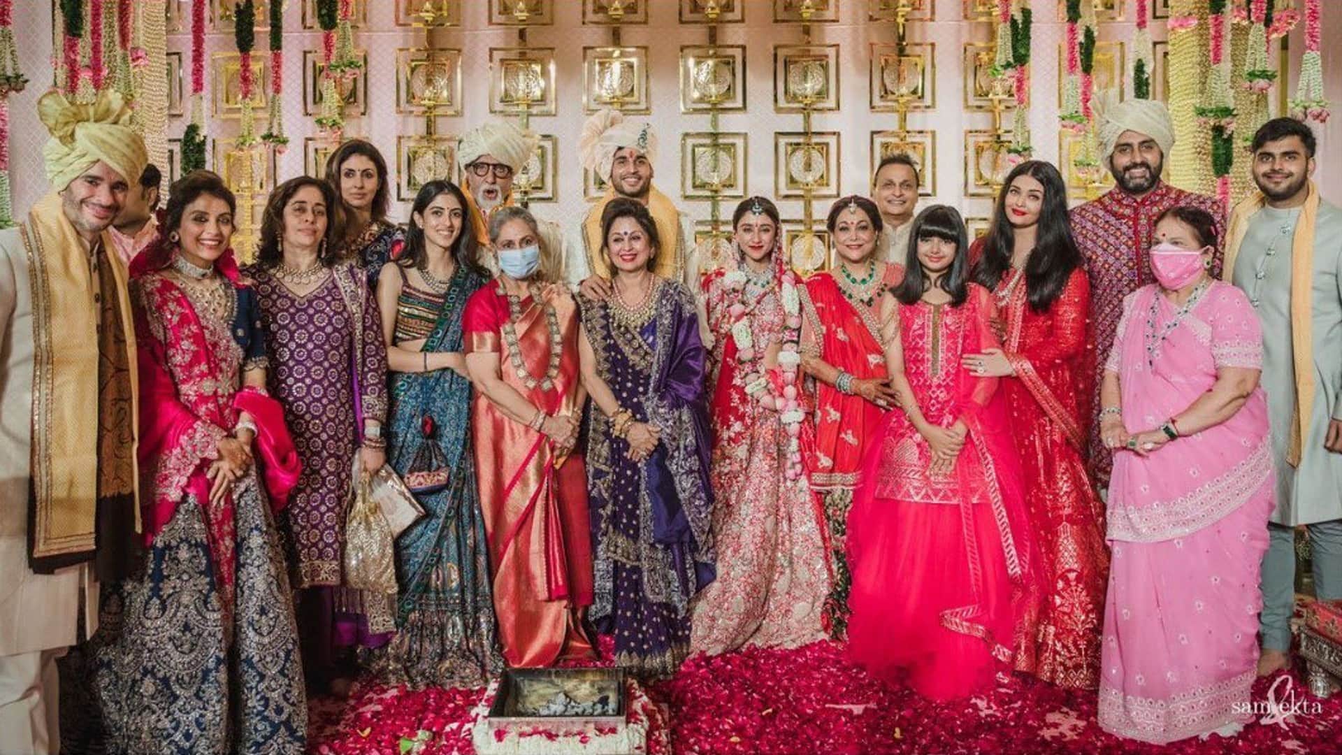 tina ambani son anmol ambani wedding  Amitabh Bachchan Jaya Bachchan abhishek Bachchan Aishwarya Rai Bachchan in pictures.