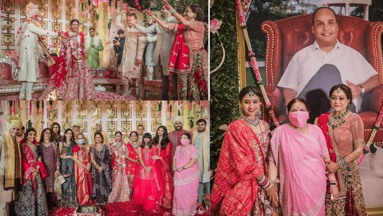 tina ambani son anmol ambani wedding  Amitabh Bachchan Jaya Bachchan abhishek Bachchan Aishwarya Rai Bachchan in pictures.