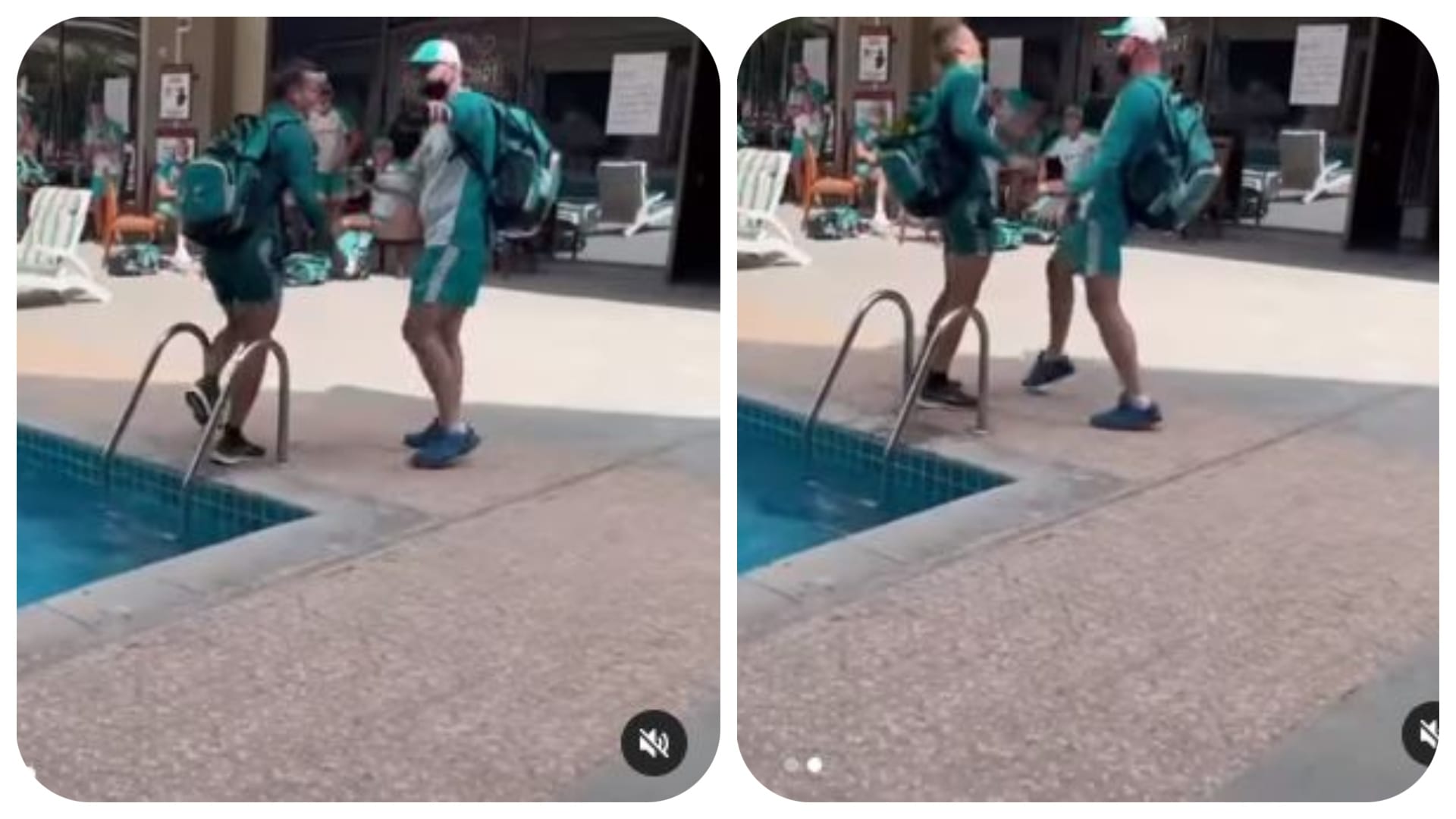 Alex Carey Accidentally Falls Into A Swimming Pool In Pakistan, Teammates Can't Stop Laughing; Watch Video