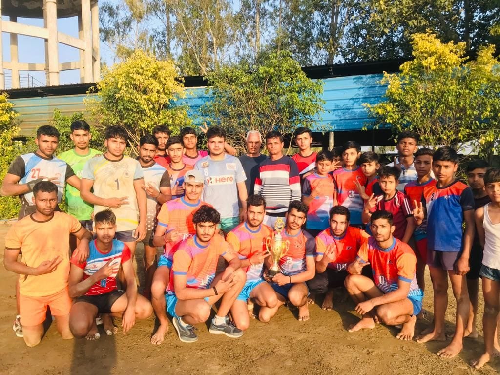 Welcome back to winning team in kabaddi competition