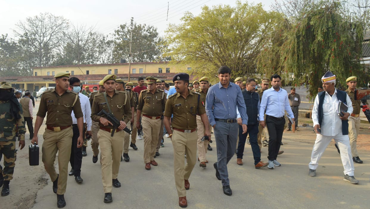 ADG took stock of the security arrangements at the counting site