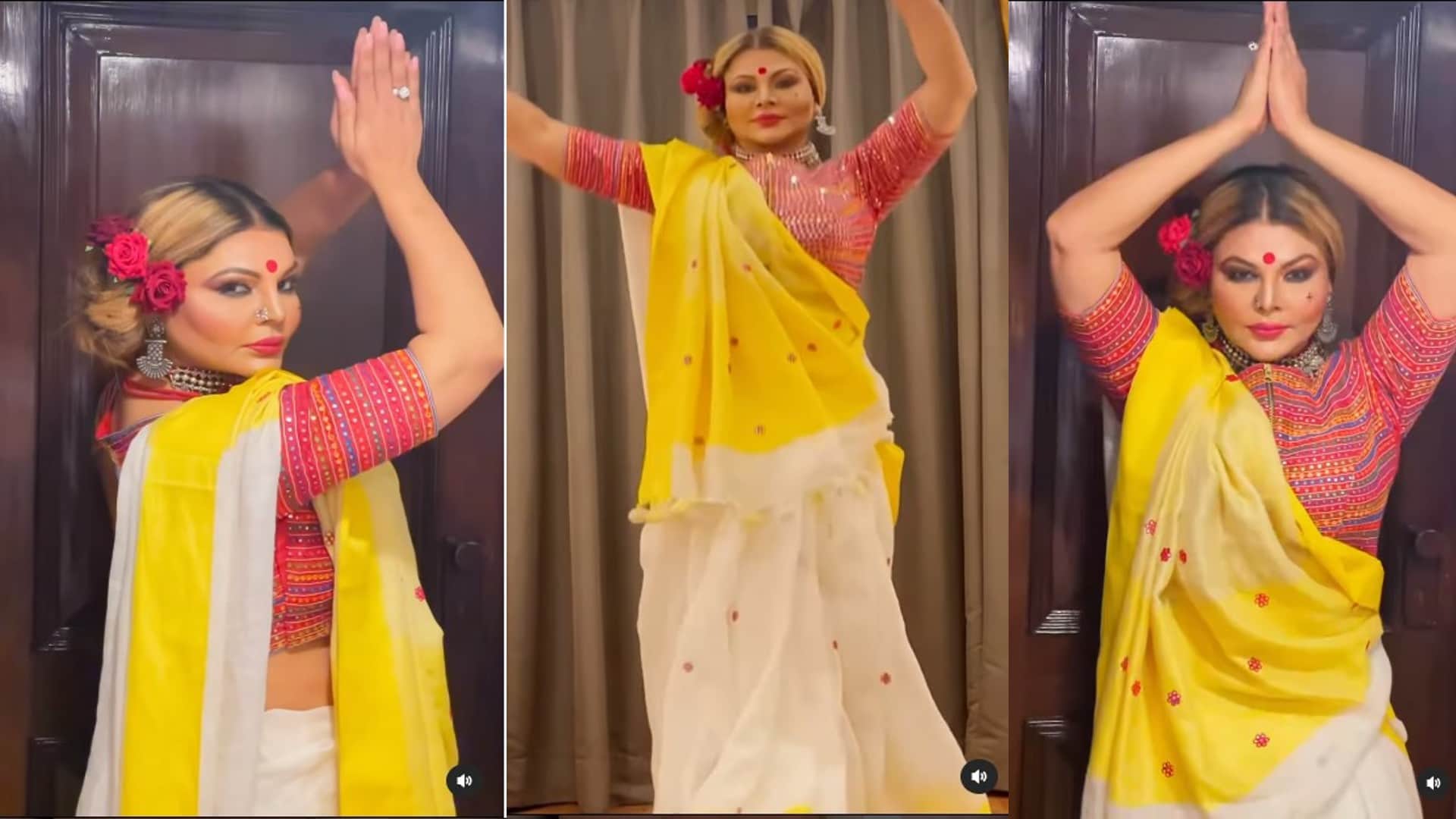 rakhi sawant share video in gangubai kathiawadi avatar fans says you better than alia bhatt
