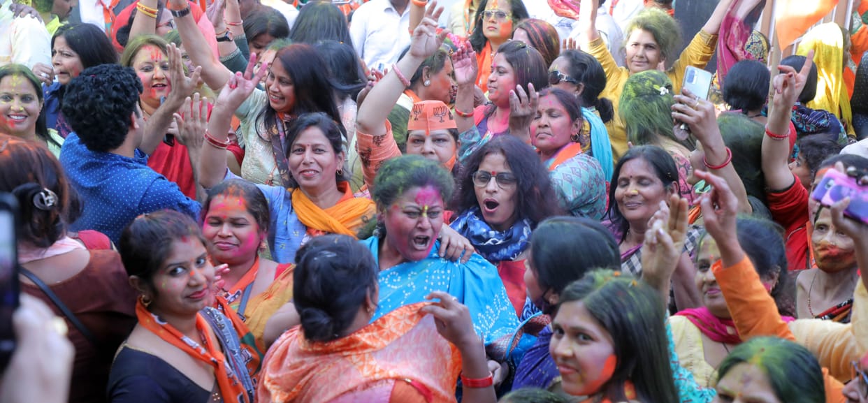 Bumper victory in all three seats of BJP again in Gautam Budh Nagar