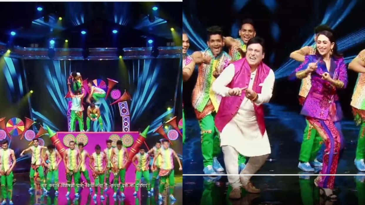 Govinda and Karishma Kapoor danced on the stage of India's Got Talent