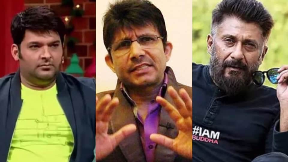Kamaal r khan shared video on vivek ranjan agnihotri Vs Kapil Sharma fight for film the Kashmir files