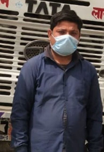 Kanpur Dehat : Truck caught with stolen rods worth 15 lakhs, driver arrested