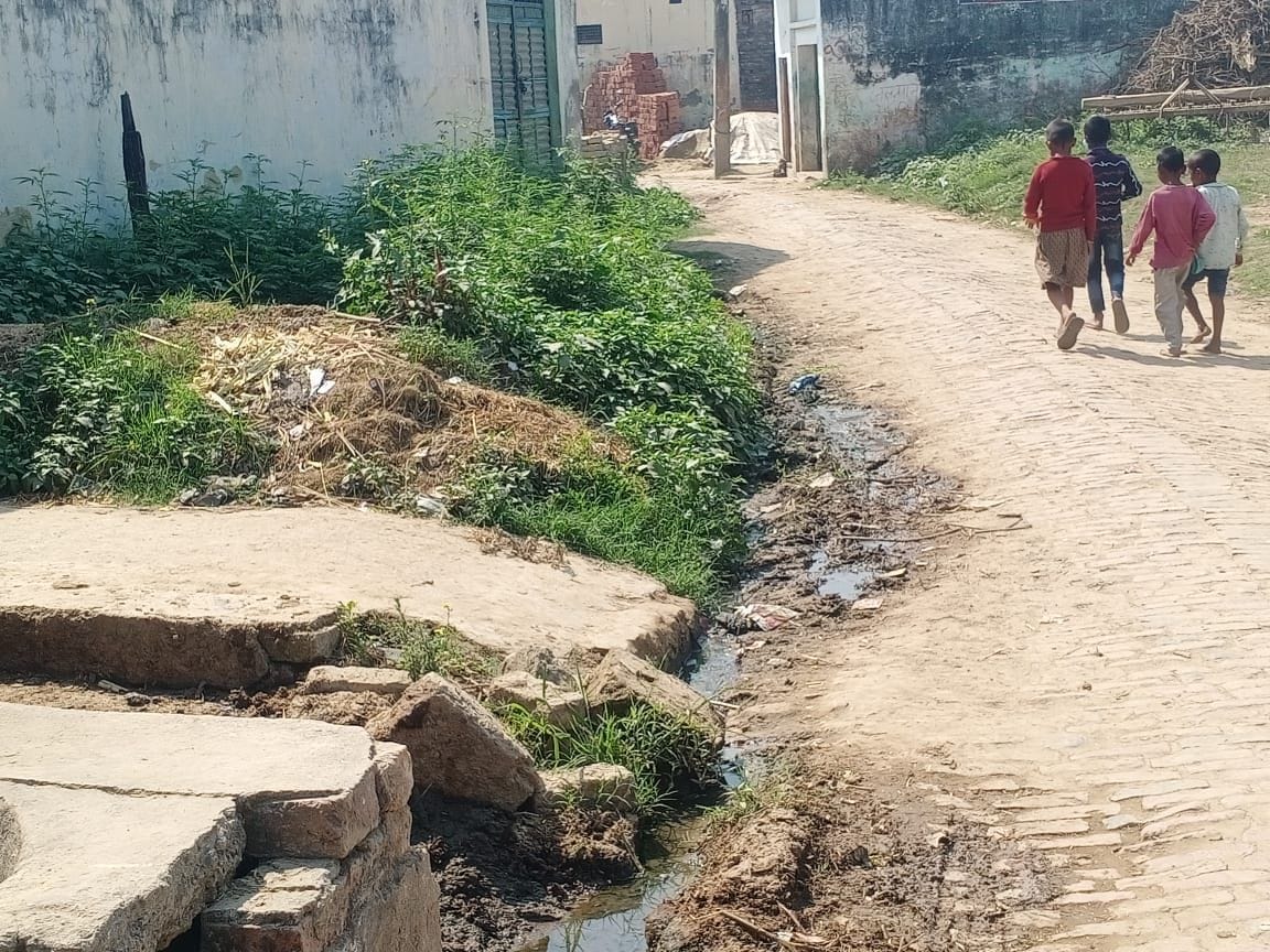 Villagers forced to live among contaminated water and dirt