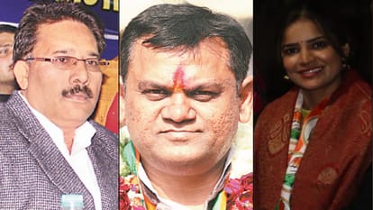 योगेश वर्मा, दिनेश खटीक और अर्चना गौतम।